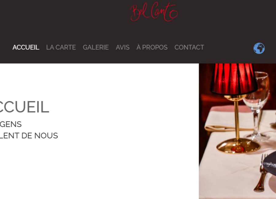 restaurant de haut de gamme